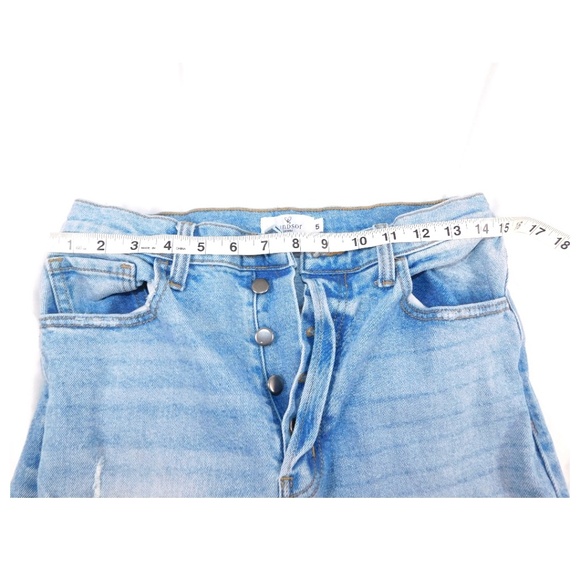 Windsor Denim High-Rise Distressed Mom Jeans – Size 5 - Picture 3 of 4